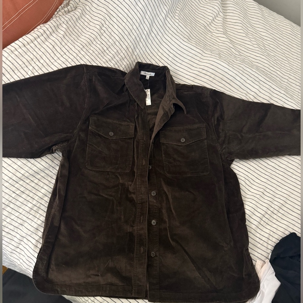 NWT Madewell Corduroy Relaxed Shirt-Jacket - Picture 8 of 12